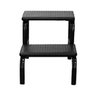 Escadinha Multiuso 2 Degraus Para Obeso Piso Em Mdf Com Embor