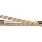 Escala Metrica De Madeira 1m Corpo Madeira Natural Graduacao