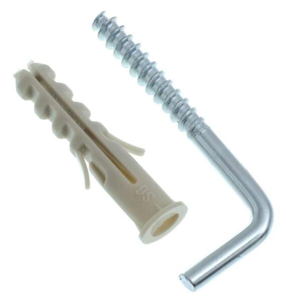 Escapula Zincada 3. 4 X 60 Com Bucha 06 Mm 4 Unid. Bemfixa