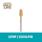 Escareador Broca Ponta Arredondada 117 HP Max Life 10,1x1,77x5,08cm Dremel