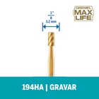 Escareador Ponta Quadrada Max Life 194HP 10,1x1,77x5,08cm Dremel