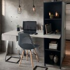 Escitório Completo Fusion Concreto/preto - Artany Móveis