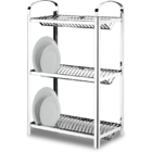 Escorredor Aço Inox Profissional 60 Pratos - Suprema 49 X 27