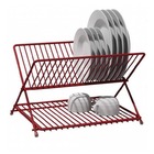 Escorredor Articulado De Louças Vermelho 19 Pratos Softtouch