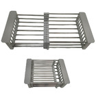 Escorredor Cesto Inox Pia Multiuso Bancada Balcao Regulavel A