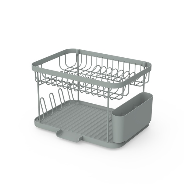 Escorredor Cinza Aço e Plástico Double Delinia Eleki