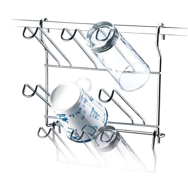 Escorredor Componível Para 6 Copos Para Barra De Cozinha - Aç