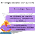 Escorredor Cromado Com Porta Talher Westing