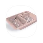 Escorredor De  Louça Vazado Rosa - Uz