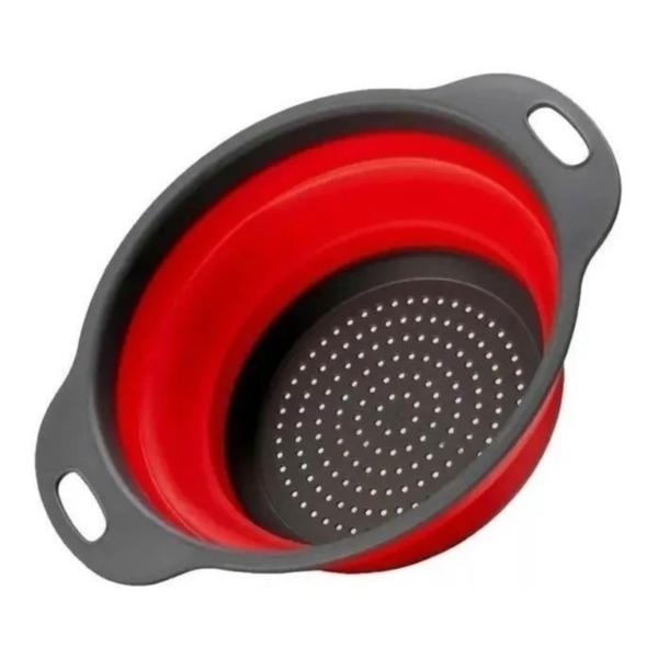 Escorredor De Alimentos Macarrão Legumes Retrátil Silicone