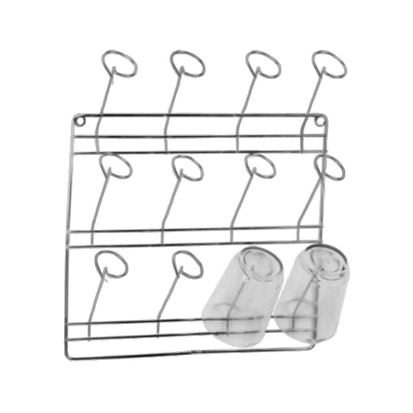 Escorredor De Copos De Parede Com Capacidade Para 12 Copos