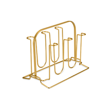 Escorredor de Copos Metal Dourado Dandy Delinia