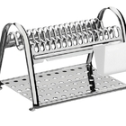 Escorredor De Louca Ciclo Em Aco Inox Com Porta Talheres Bran