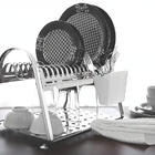 Escorredor De Louca Ciclo Em Aco Inox Com Porta Talheres Bran