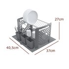 Escorredor De Louça Com Laterais Em Coração E Bandeja Em Plás