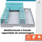 Escorredor De Louca Cozinha Dobrável 12 Pratos Copo Porta Tal