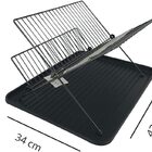 Escorredor de Louça Dobrável Westing Flat Preto 2 Andares 21