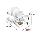 Escorredor De Louça Duplo Em Aço Com Porta Copos - Stolf