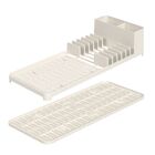 Escorredor De Louça E Tapete De Copo Compacto Single Bege Off