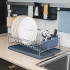 Escorredor De Louça Em Aço Cromado Com Bandeja  Plurale - Tra