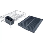 Escorredor De Louça Em Aço Cromado Com Bandeja  Plurale - Tra