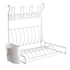 Escorredor de Louça para Barra Suspenso - Branco