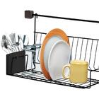 Escorredor De Louça Parede Em Aço Preto Suspenso Aéreo Multiu