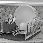 Escorredor De Louca Plurale Em Aco Inox Com Bandeja Coletora