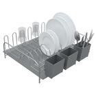 Escorredor De Louça Pratos Com Bandeja E Porta Talheres Pia