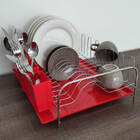 Escorredor De Louça Pratos Com Bandeja E Porta Talheres Pia V