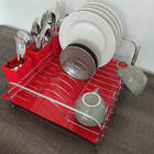 Escorredor De Louça Pratos Com Bandeja E Porta Talheres Pia V