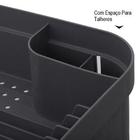 Escorredor De Louça Pratos Plástico Porta Talheres Bancada