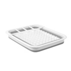 Escorredor De Louça Retrátil Até 8 Pratos E Mais 4 Divisões