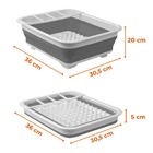 Escorredor De Louça Retrátil Até 8 Pratos E Mais 4 Divisões