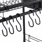 Escorredor de Louça Suspenso Duplo Preto Arthi