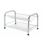 Escorredor De Louças 13 Pratos Duplo Aço Inox Cromado