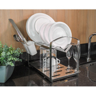Escorredor De Louças 2 Andares Em Aço Inox Para 16 Pratos Uti