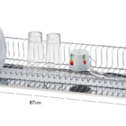 Escorredor De Louças Aéreo Fixo Armário Bandeja 67cm Schmitt