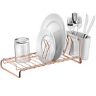 Escorredor De Louças Compacto Rose Gold E Branco Future 984rg