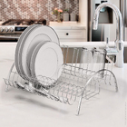 Escorredor de Louças de Metal Fantastik Prata Cromo Fosco Arthi