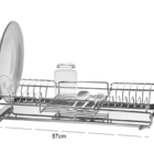 Escorredor De Louças Deslizante Aço Inox Aéreo 57x26 Schmitt