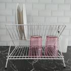 Escorredor De Louças Dobrável Articulado De Pratos E Talheres