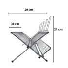 Escorredor De Louças Dobrável Articulado Pratos Copos Talher