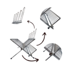 Escorredor De Louças Dobrável Articulado Pratos Copos Talher