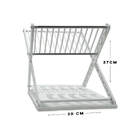 Escorredor De Louças Dobrável Compacto 12 Pratos - Branco