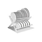 Escorredor De Louças Dobrável Slim 14 Pratos - Branco