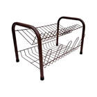 Escorredor De Louças Duplo 13 Pratos E Porta Copos - Corten