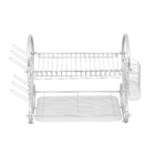 Escorredor de Louças Duplo Metal Cromado