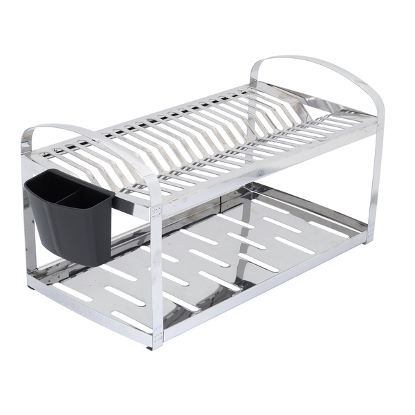 Escorredor de Louças Duplo Metal Prata Brinox