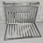 Escorredor De Louças Inox Suspenso Dobrável Com Barra Cozinha